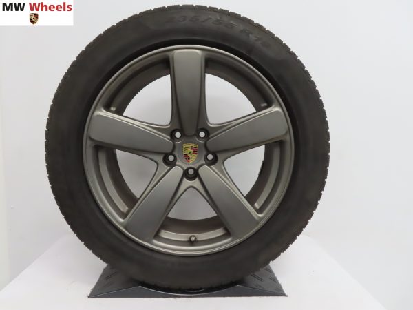 Originele Porsche 19 inch velgen Macan Classic met Pirelli winterbanden - Afbeelding 4