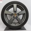 Originele Porsche Boxster Cayman 19 inch velgen met Michelin winterbanden - Afbeelding 4