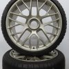 Originele Porsche 911 991 20 Turbo 20 inch velgen in Weissgold met Pirelli winterbanden