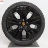 Originele Porsche Taycan 20 inch velgen Turbo Aero met nieuwe Pirelli winterbanden - Afbeelding 2