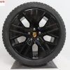 Originele Porsche Taycan 20 inch velgen Turbo Aero met nieuwe Pirelli winterbanden - Afbeelding 3