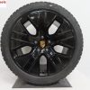 Originele Porsche Taycan 20 inch velgen Turbo Aero met nieuwe Pirelli winterbanden - Afbeelding 5