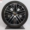 Originele Porsche Taycan 20 inch velgen turbo aero met winterbanden - Afbeelding 4