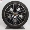 Originele Porsche Taycan 20 inch velgen turbo aero met winterbanden - Afbeelding 2