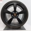 Originele Porsche 911 992 20 en 21 inch velgen exclusive design satin zwart met zomerbanden - Afbeelding 2
