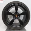Originele Porsche 911 992 20 en 21 inch velgen exclusive design satin zwart met zomerbanden - Afbeelding 5