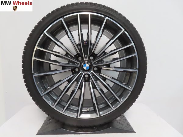 Originele BMW 8 serie G14 G15 G16 en 5 serie G30 G31 20 inch velgen styling 729 M met winterbanden - Afbeelding 2
