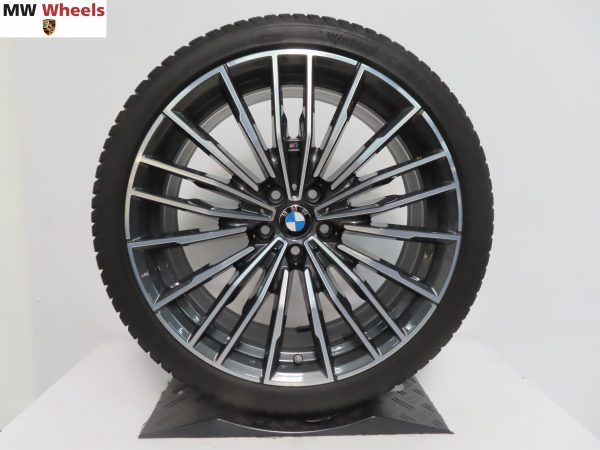 Originele BMW 8 serie G14 G15 G16 en 5 serie G30 G31 20 inch velgen styling 729 M met winterbanden - Afbeelding 4