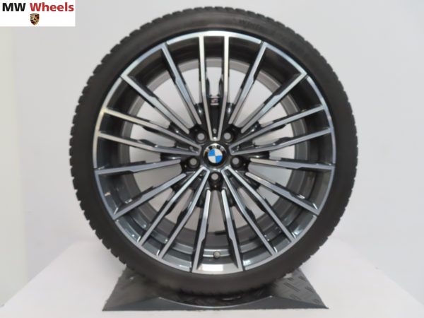 Originele BMW 8 serie G14 G15 G16 en 5 serie G30 G31 20 inch velgen styling 729 M met winterbanden - Afbeelding 5