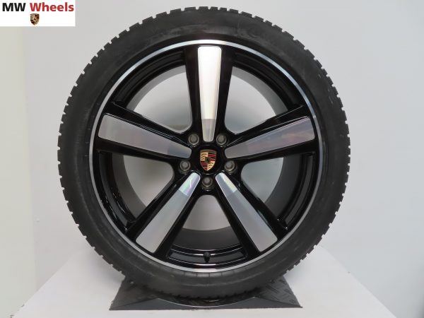 Originele Porsche Cayenne coupe model 2024 9Y3 Exclusive design 22 inch velgen met Continental winterbanden nieuw - Afbeelding 5