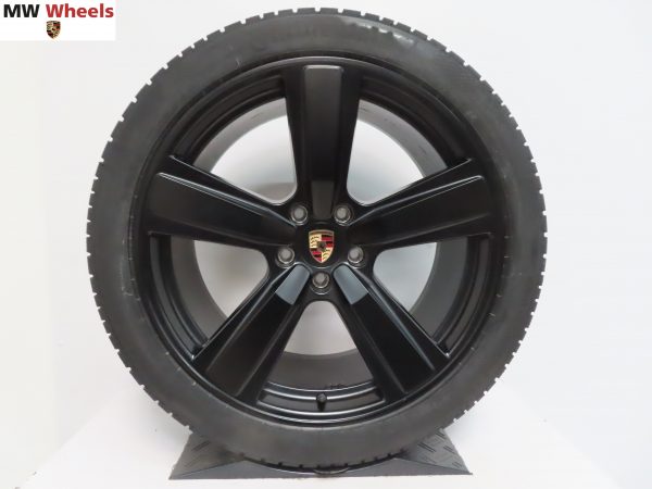 Originele Porsche Cayenne coupe model 2024 9Y3 Exclusive design 22 inch velgen met Continental winterbanden nieuw - Afbeelding 4